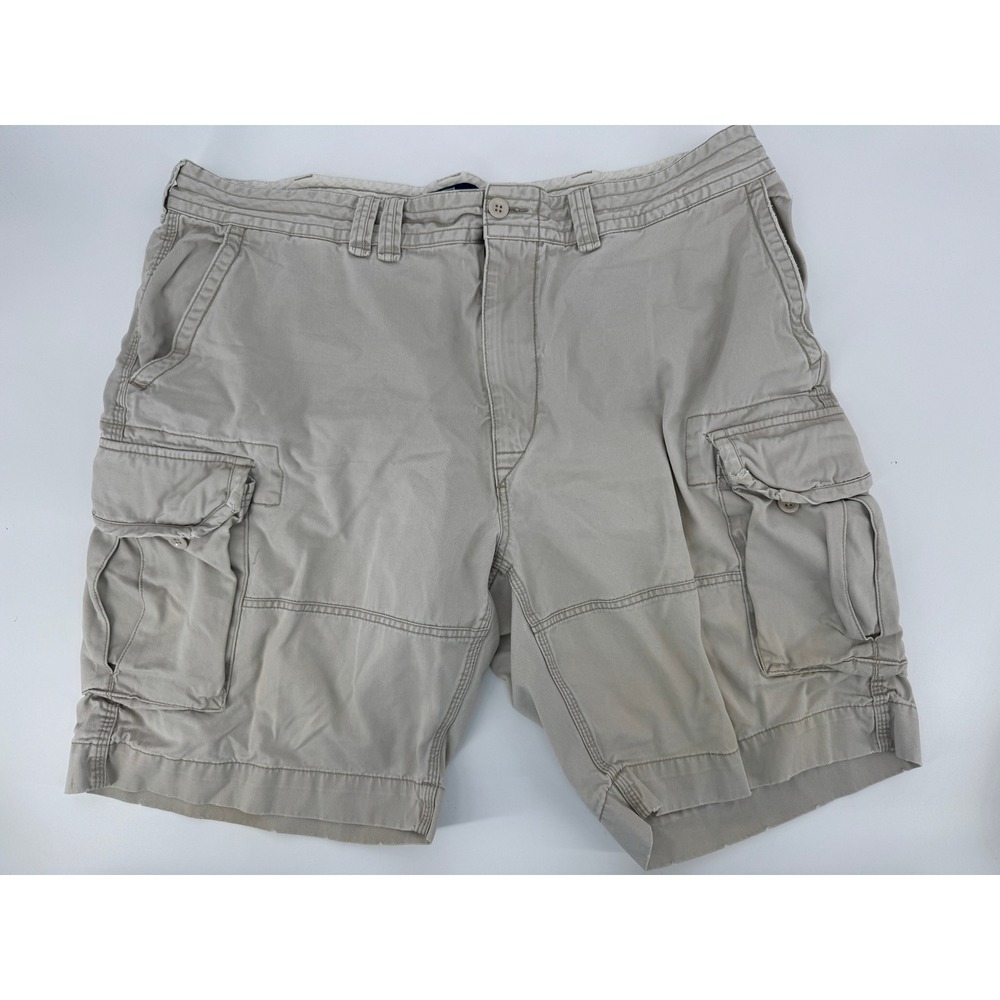 Ralph Lauren Polo Cargo Shorts Beige Mens Size 42 Cotton small spot on back